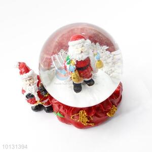 Good gift Father Christmas resin crystal ball