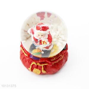 Nice gift Father Christmas gift bag base resin crystal ball