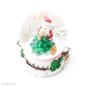 Exquisite design Father Christmas resin crystal ball