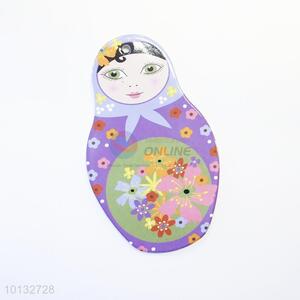 Wholesale 13*22cm matryoshka doll placemat/table mat/coaster