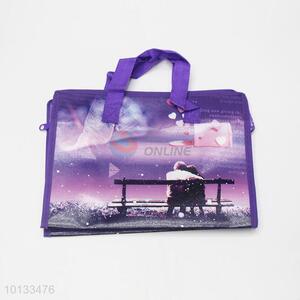 Creative style printing grocery tote shopping bag