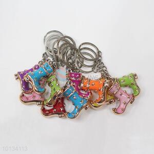 Low Price Wholesale Boots Shaped Zinc Alloy Key Chain