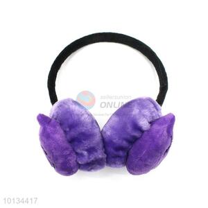 Purple Cartoon Face Warm Earmuff