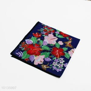 Fashionable Colorful Flower Printed Handkerchief for Women