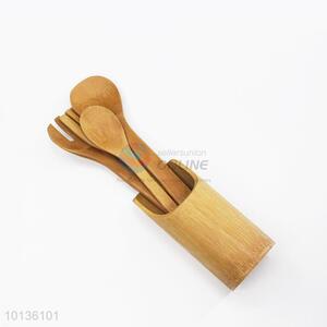 High sales 4pcs low price bamboo cook set