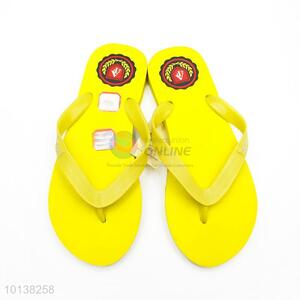 High Quality Yellow EVA Slippers/Beach Flip Flops