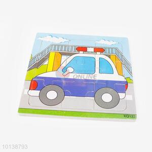 Cartoon Police Car Wooden Puzzle/Jigsaw For Kids