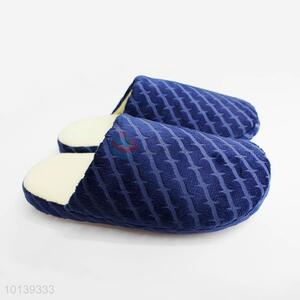 Top Selling Single Color Blue Household Warm Slipper