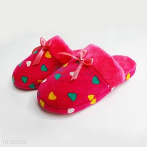 Promotional Household Warm Slipper with Bowknot