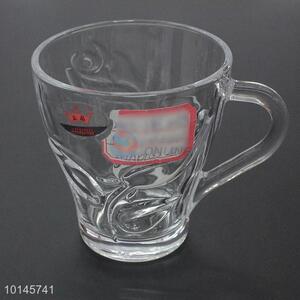 Tea coffee glass cup with handle for tableware