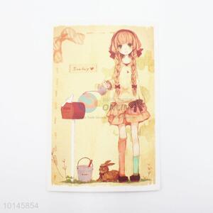 Cartoon design paper postcard/message card