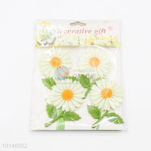 4 Pcs/ Set Kawaii Stationery Mini Daisy Shaped Wooden Clips