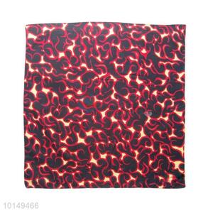 Cheap Colorful Fancy Cotton Handkerchief with Abstract and Fiery Design