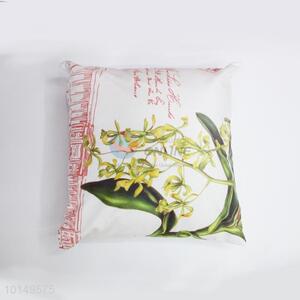 Green Plant Printing Square Pillow