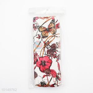 Newest design flower&butterfly printed pencil case