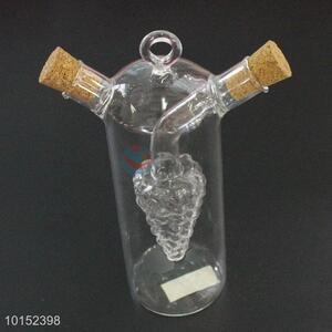 Creative Oil and Vinegar Cruet Soy Sauce Vinegar Bottle With Two Outlets Seasoning Bottle