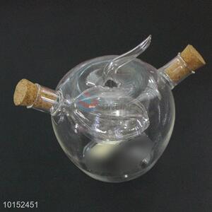 Apple Shaped Glass Creative Oil and Vinegar Cruet Soy Sauce Vinegar Seasoning Bottle