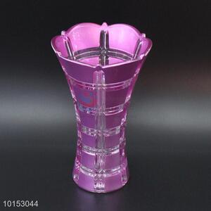 Factory direct modern colored glass flower vase