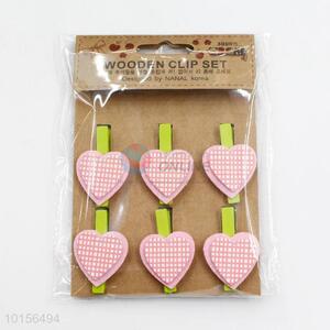 New Arrival Clothespin Peg DIY Clothes Clip in Heart Shape