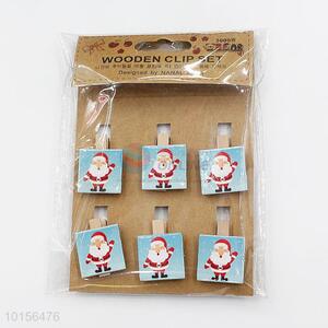 Christmas Gift Mini Photo Paper Peg Wooden Clip