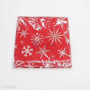 Red festival paper napkin table paper