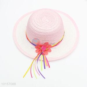 Wholesale wide brim paper straw hat/sun hat