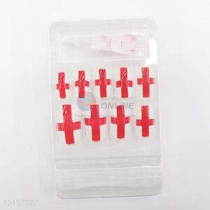 Cross Pattern ABS Artificial <em>Nail</em> Art Manicure <em>Fake</em> Nails