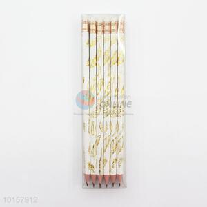 12 Pieces/Box Hot Sale Office School Supplies Wooden Pencil with Eraser