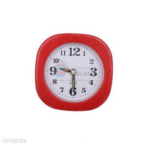 Hot Sale Plastic Red Bedroom Table Alarm Clock