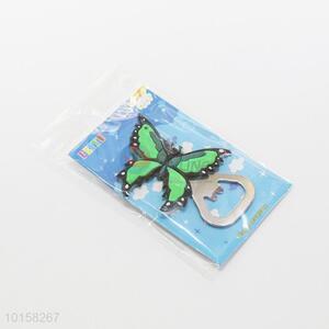 Delicate design butterfly shaped pvc fridge magnet opener