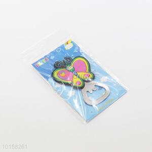 Good quality butterfly shaped pvc fridge magnet opener