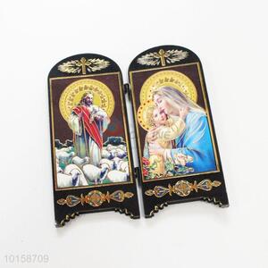 Hot sale religious double folding picture frame