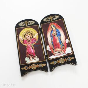 Good quality religious double folding picture frame