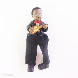 Best Selling Resin Boy Doll/Resin Crafts with Guitar for Home Decoration