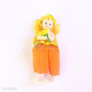 Exquisite Resin Doll/Resin Crafts with Flowers for Home Decoration