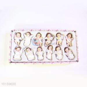 Exquisite Angel Resin in White Cloth Crafts for Gift/Decoration