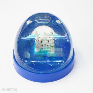 Blue acrylic castle pen container/pencil holder