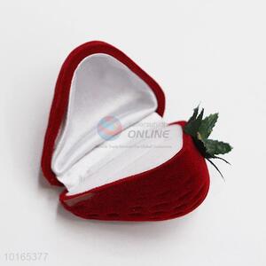 Factory Direct Foam Insert Jewellery Case for Ring Earring in Strawberry Shape