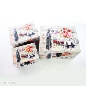 Wholesale British Style 3 Pieces Jewlery Box and Storage Box Set