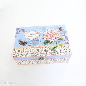 Flower Printed 2 Pieces Jewlery Box and Storage Box Set