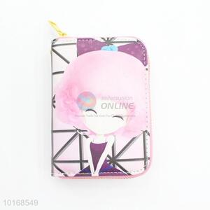 Newest Pink Printed PU Ladies Wallet