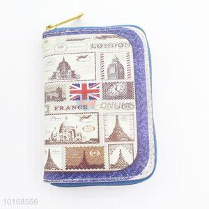 Wholesale PU Printed Purse Travel Wallet