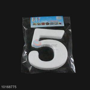 Wholesale Cheap DIY Number 5 Shaped Foam Christmas Foam Craft