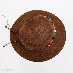 Unique design ladies' staw hat/summer hat