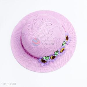 Nice designed round summer hats for kids