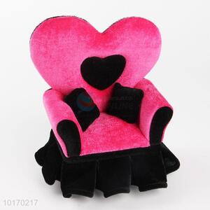 Chair shaped decorative velvet jewelry box