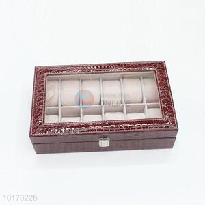 Pu leather big capacity storage box/jewelry box