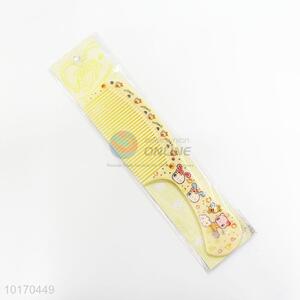 Top Selling Yellow Portable Plastic Hair Comb for Women