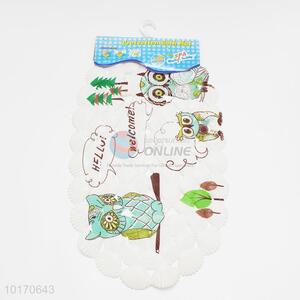 Wholesale pvc owl printed shell bath mats/shower mats