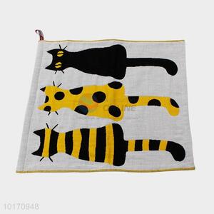 Fashion Style 100% Cotton Bath Towels with Cats Pattern